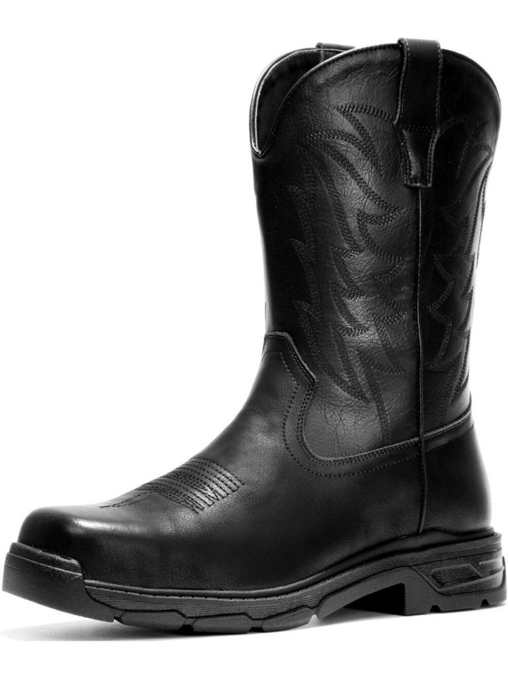 Steel Toe Cowboy Work Boots for Men | Safety Square Toe Western Style Footwear